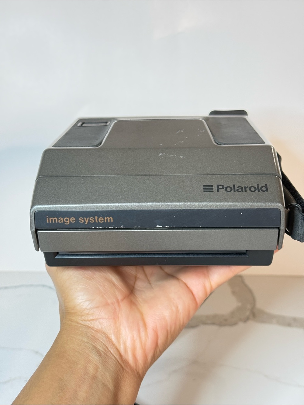 Polaroid Gray and Black Image System Instant Camera
